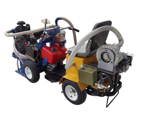 PCD 磨き頭道路線マークを削除するマシン 35HP 空気冷却ガソリンエンジンと吸い込み